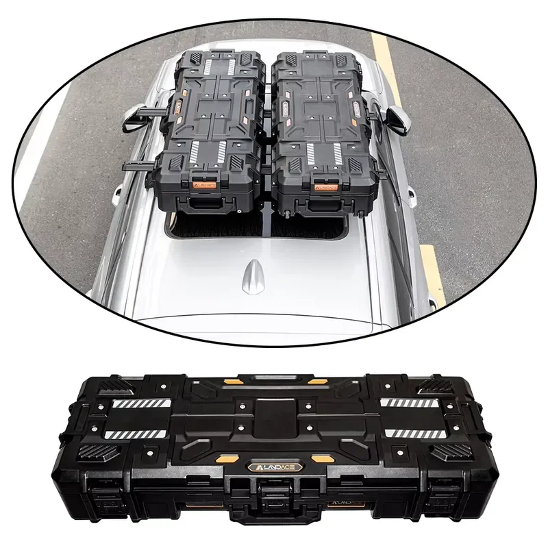 Durable Off Road Roof Cargo Box for 4x4 SUVs Heavy Duty Top Carrier Storage Container for Off Road Vehicles Camping Travel