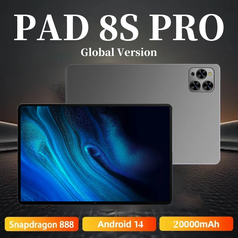 

2025 New Tablet Pad 8s Pro 11 inch Qualcomm Snapdragon 8 Gen2 10 Core Android 14.0 Globale versione 16GB+1TB Android Tablets