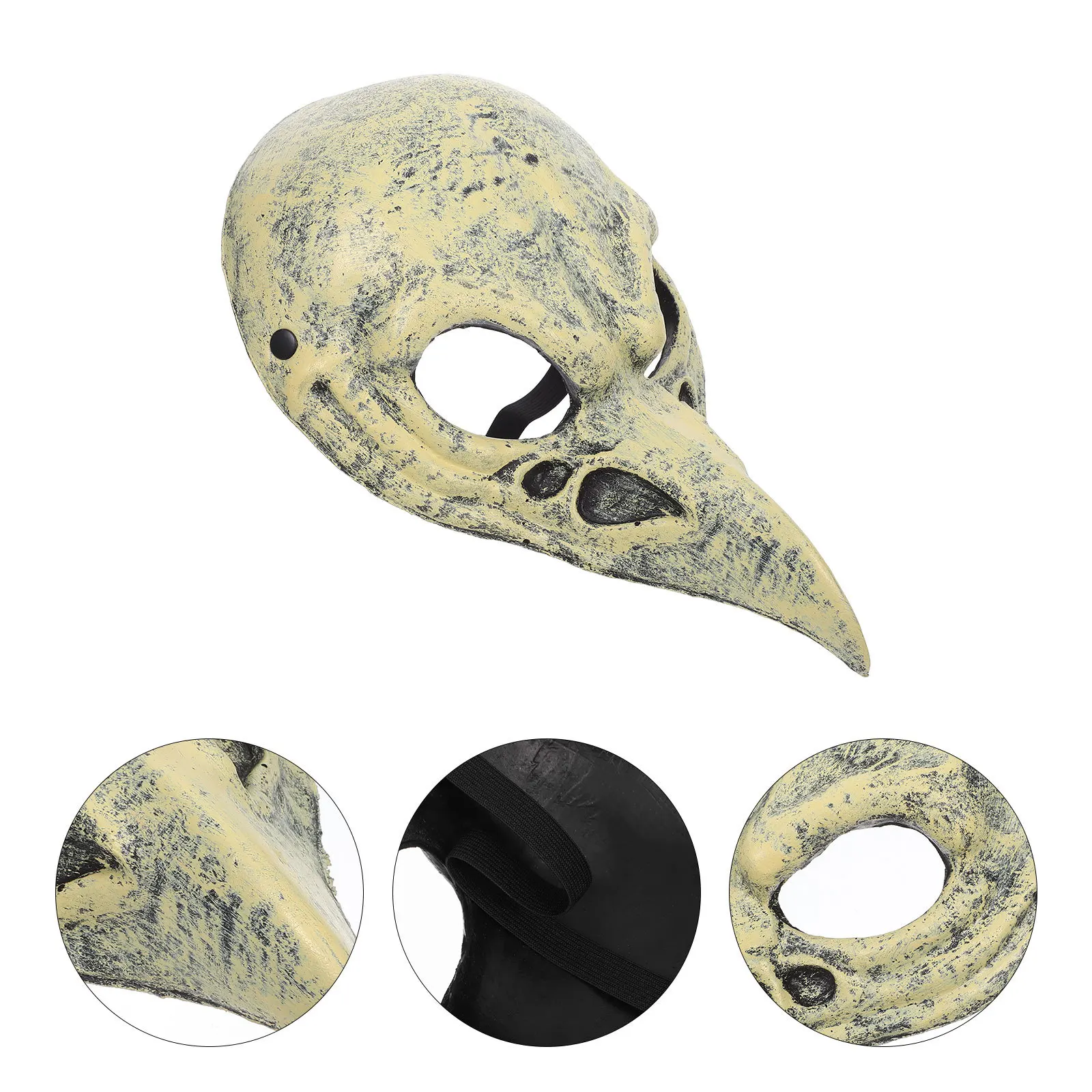 

Halloween Skull Bird Mask Realistic Lightweight PU Material Halloween Cosplay Animal Party Masquerade Festival Prop
