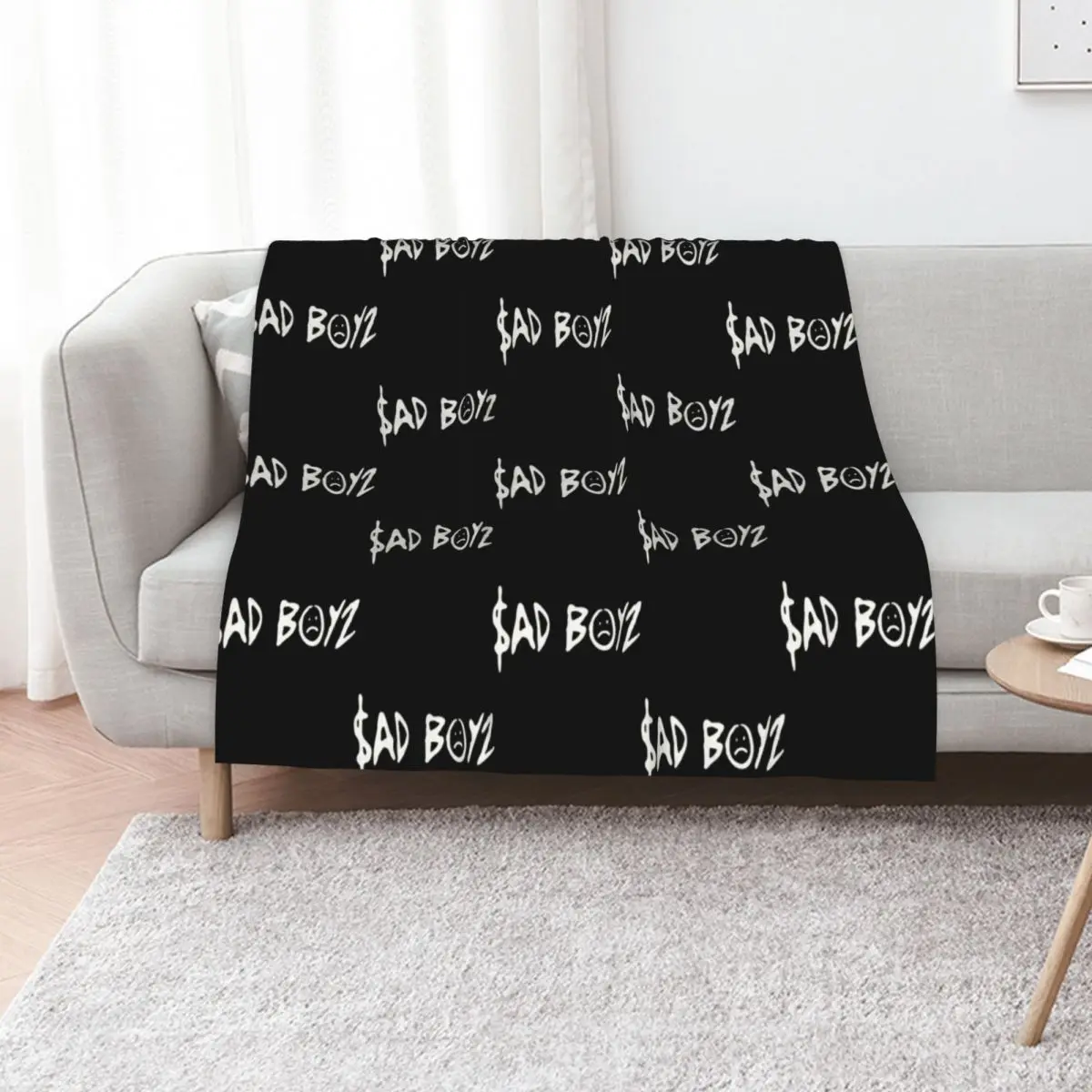 

Junior H Merch Sad Boyz Throw Blanket Cozy Throw Blanket for Bed Sofa Chair