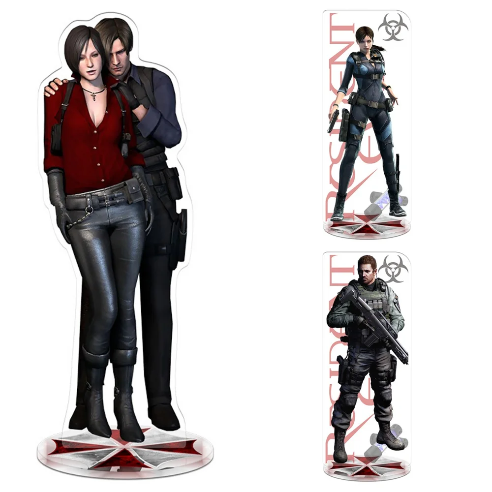 RE4 Resident Evil 4 Castle Reset Leon Scott Kennedy Keychain Acrylic Stand Model Plate Gift Wholesale Game Related Products