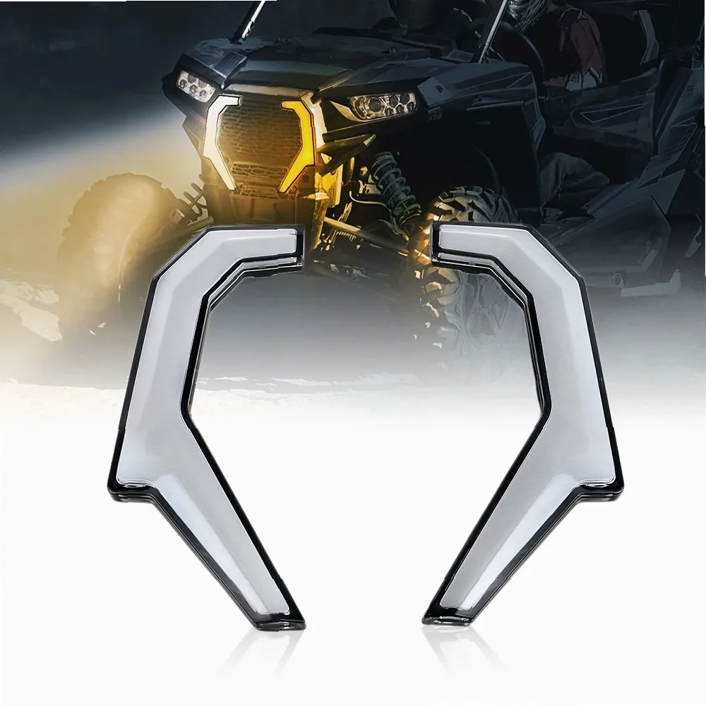 UTV ATV Front Fang Accent LED Turn Signal Lights for Polaris RZR XP XP4 1000 2014-2018 RZR-4 900 2015-2020 Accessories