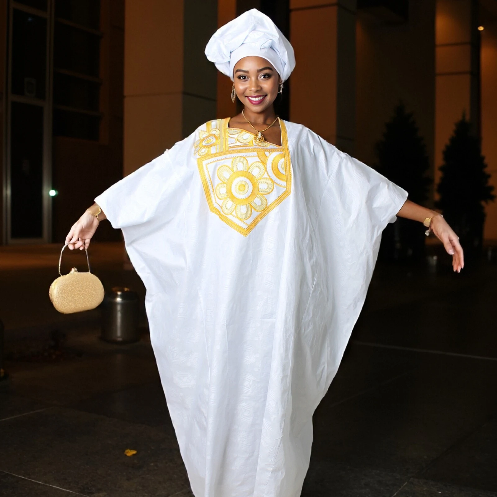 

Африканский наряд для женщин, Абая, вышивка, элегантное вечернее церковное платье больших размеров