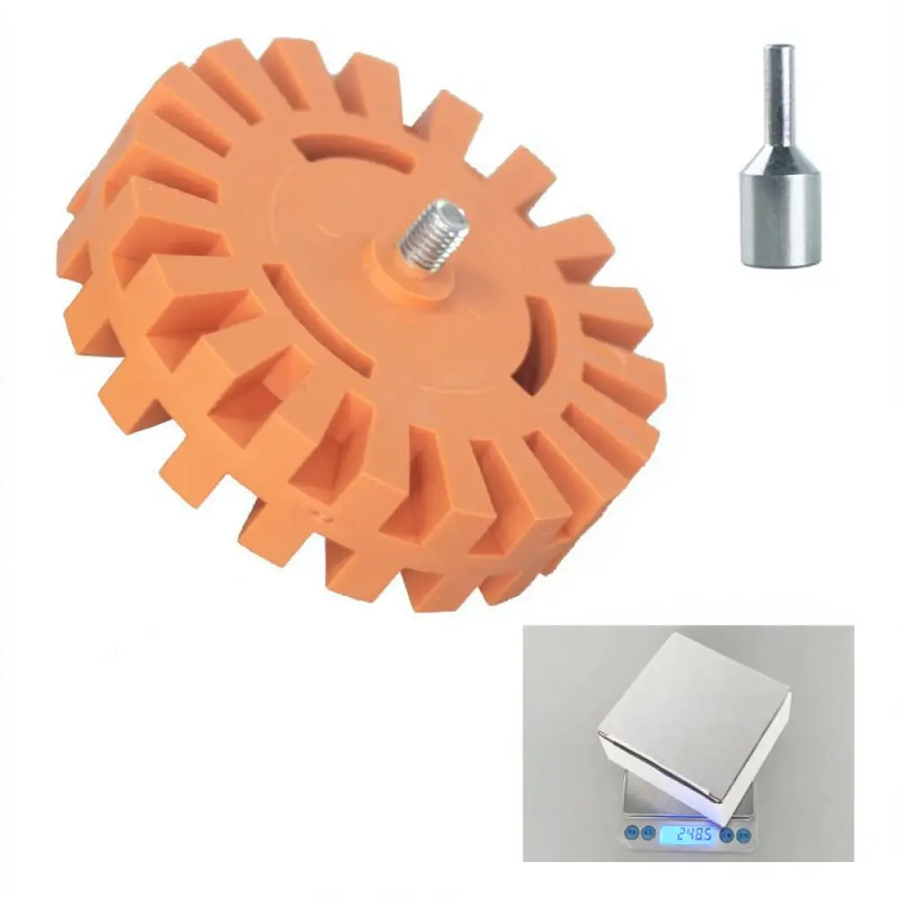 Rubber Eraser Disc For Car Decal Adhesive Tape Remover Pneumatic Tool Safe Paint Restoration Cleaning Drill Attachment