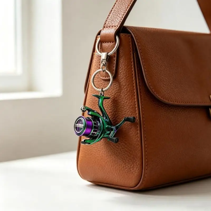  Fishing Inspired Mini Keychain Charm for Daily Carry, Keys and Bags