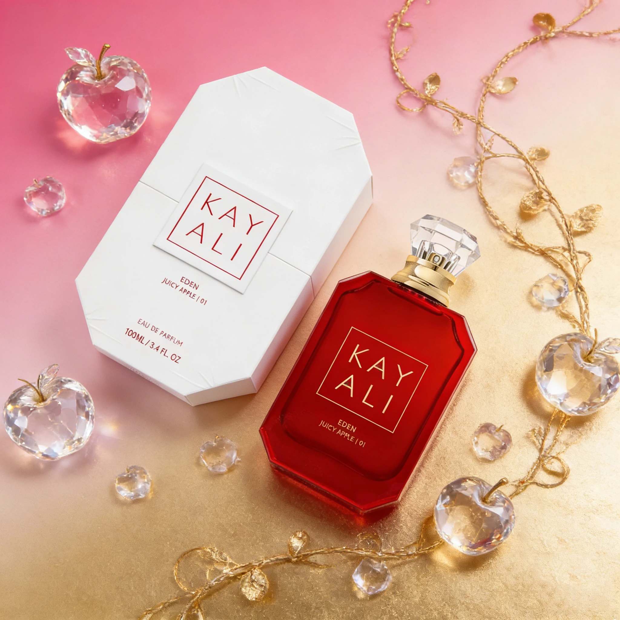 KayAli Juicy Apple 01 Light Fruity EDP 100ml – Cadeau Premium pour les sorties du week-end et les rassemblements intérieurs