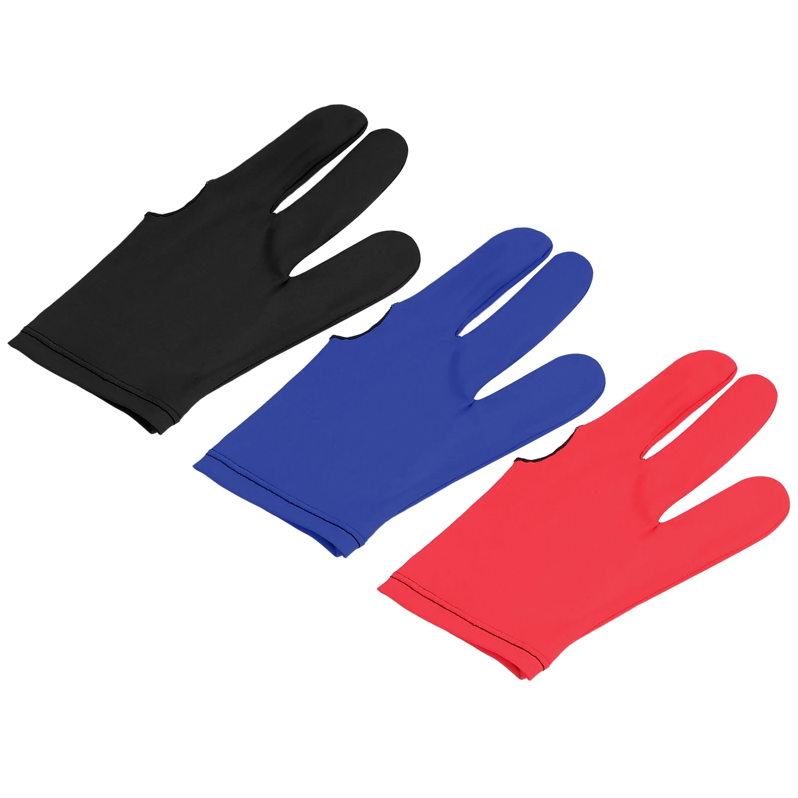 6 قطع من قفازات البلياردو المرنة المفتوحة لليد اليسرى واليد اليمنى #6