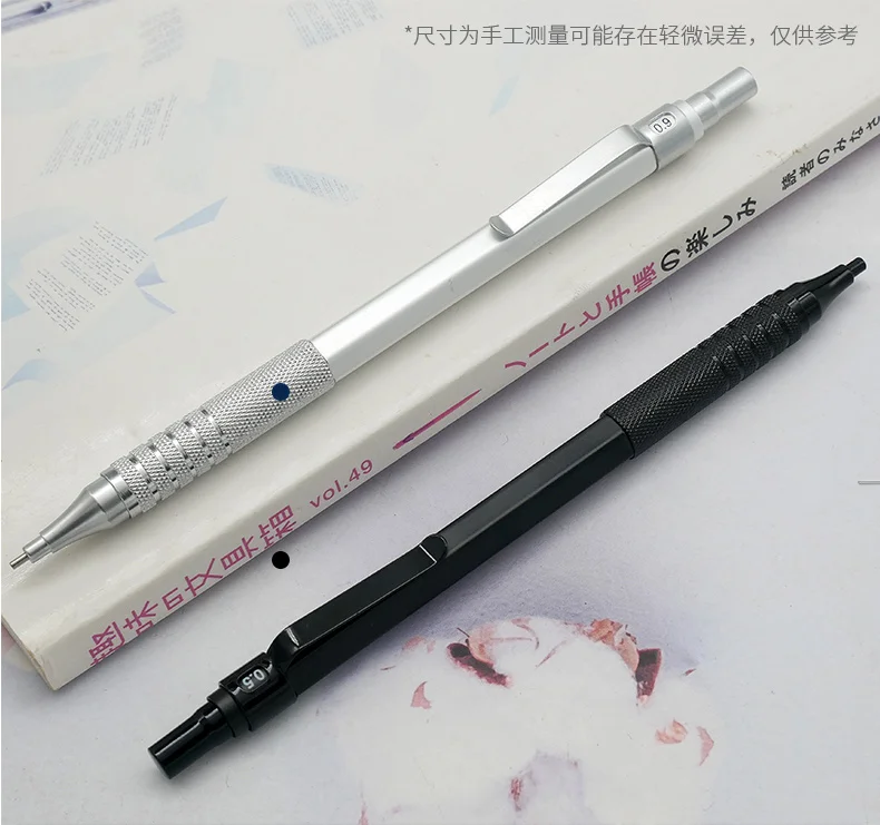 Automatischer Bleistift aus Metall, einziehbar, lange Nadelspitze, Handmalerei, Zeichnung, Taschenstift, 0,3/0,5/0,7/0,9/1,3/2,0 mm, Skizzieren, Kunst – Detail 8