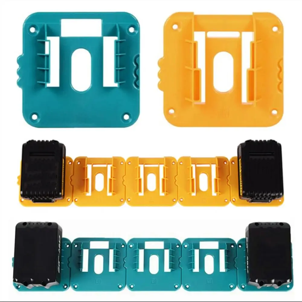

Wall-mounted Battery Holder Connector Wear-resistant Easy To Use Battery Base Durable 18V Li-ion Battery Battery Base Bracket