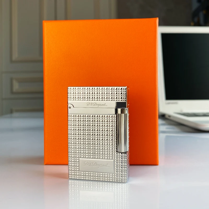 

Commemorative Edition Luxury Butane Lighter Single & Double Flame Ping Sound Natural Paint Cigarette Smoker 16011