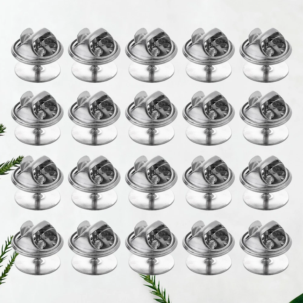 

100pcs Butterfly Hat Clutch Backs Blank Pins Tie Tacks Lapel Pins Brooch Clasps Copper 10Mm Diy Jewelry Making Replacement