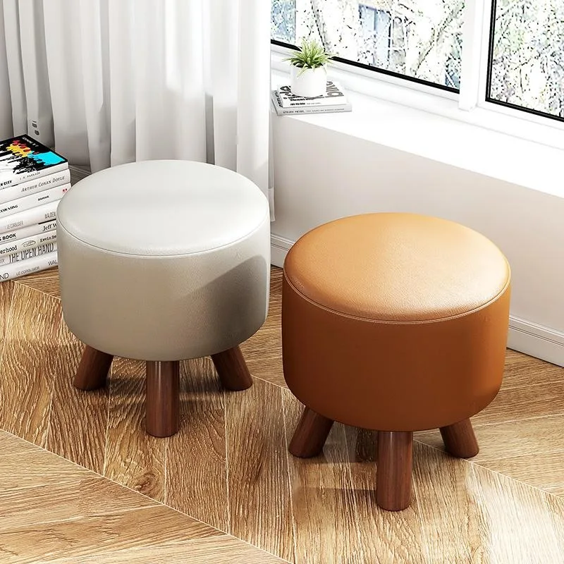Small bench home living room Internet celebrity solid wood coffee table and stool