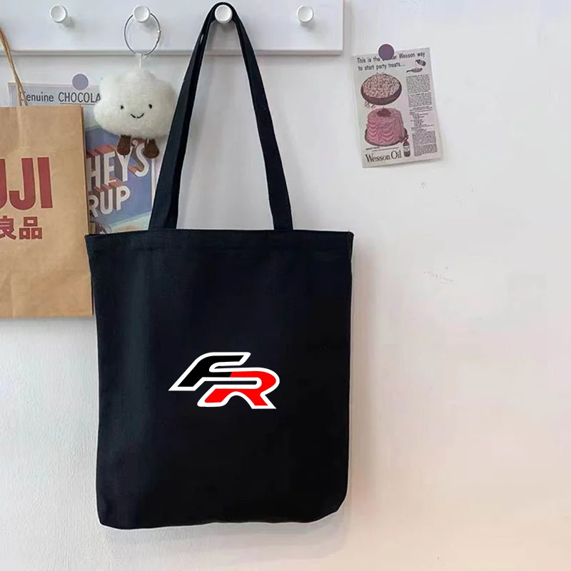 Einfache Casual Leinwand Handheld Schulter Tasche Einkaufen Reise Handtasche Für Seat FR Leon Ibiza Altea Exe 5f Mk2 Mk3 TARRACO Zubehör
