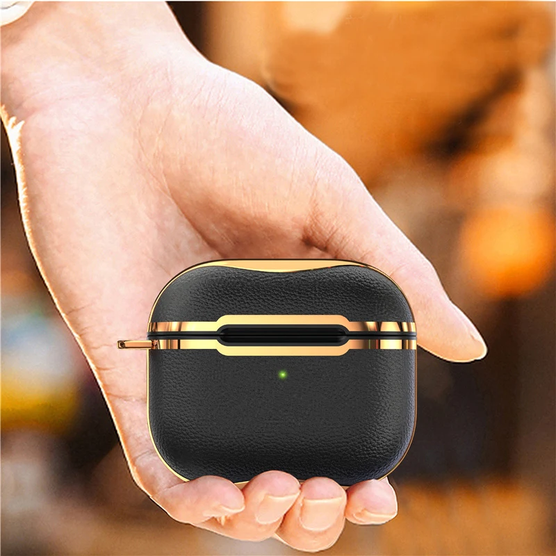 Luxury Case for AirPods Pro 2 3 Case Leather Pattern Cover for AirPods Pro2 Pro 2022 Case Soft TPU funda Air Pods 3 Pro Coque