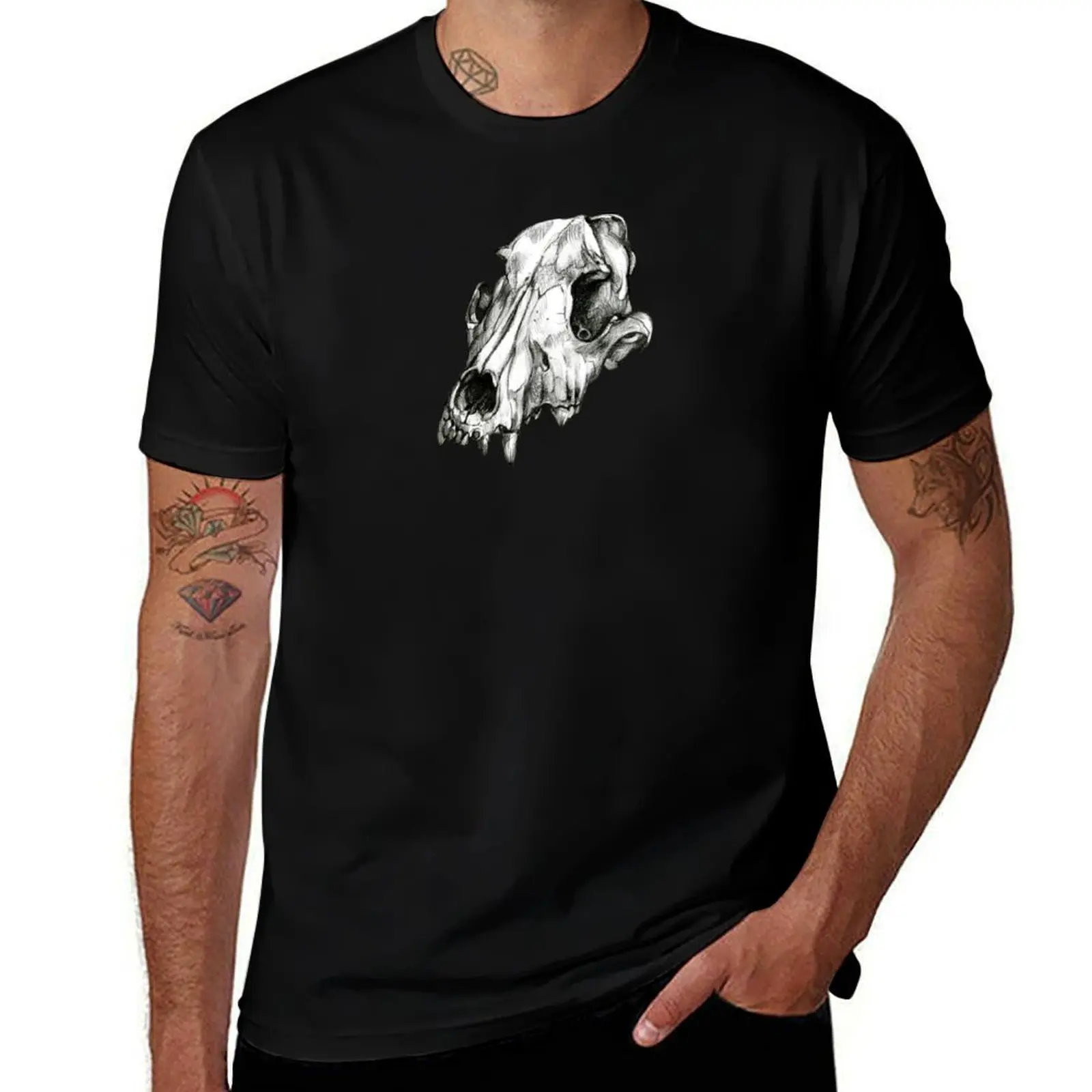 

Canine Skull T-Shirt t shirt man cotton man graphic t shirt T-Shirt