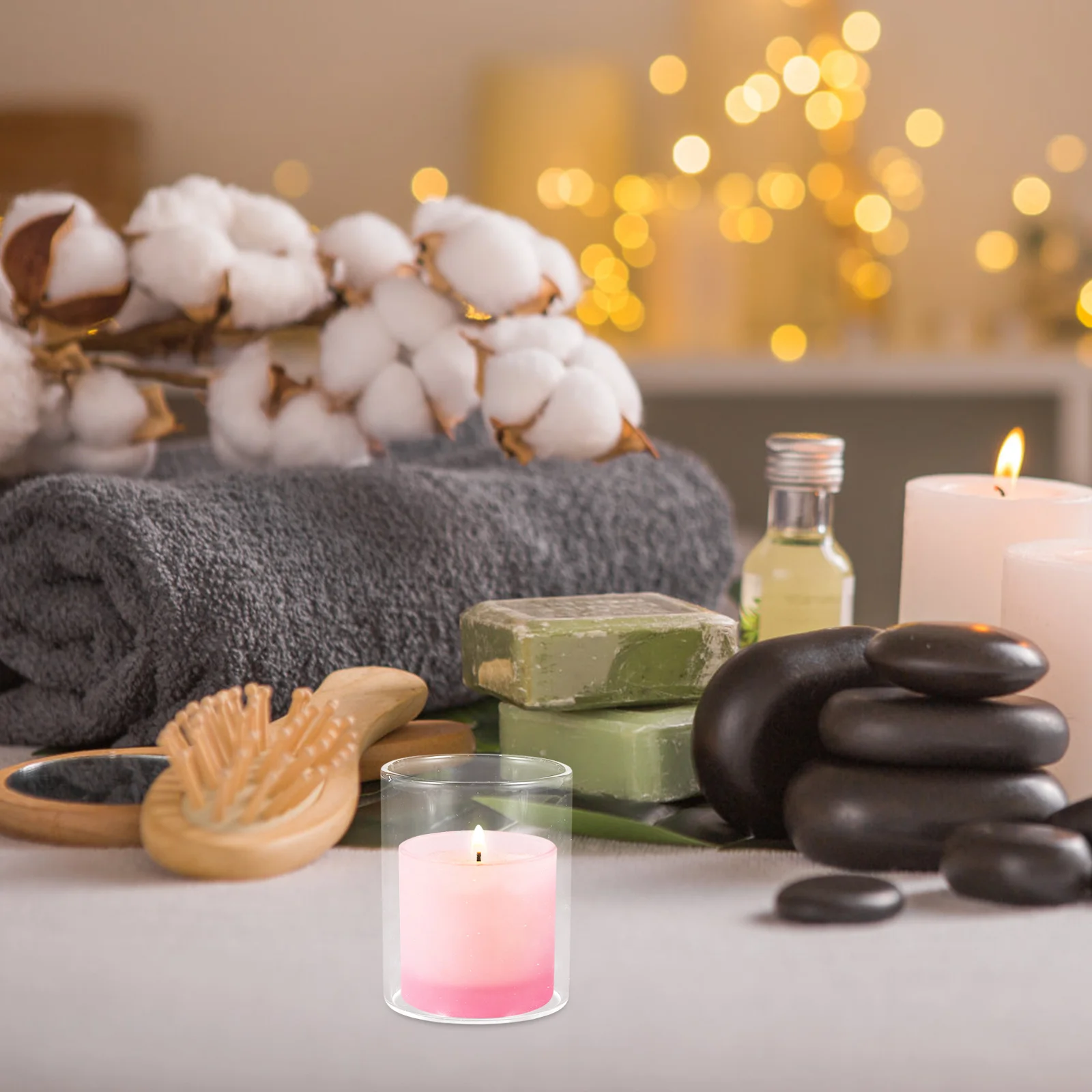 حامل زجاجي بتصميم إبداعي فريد لحفلات الزفاف وحواملات الحفلات وحاملات الشموع الأسطوانية #3