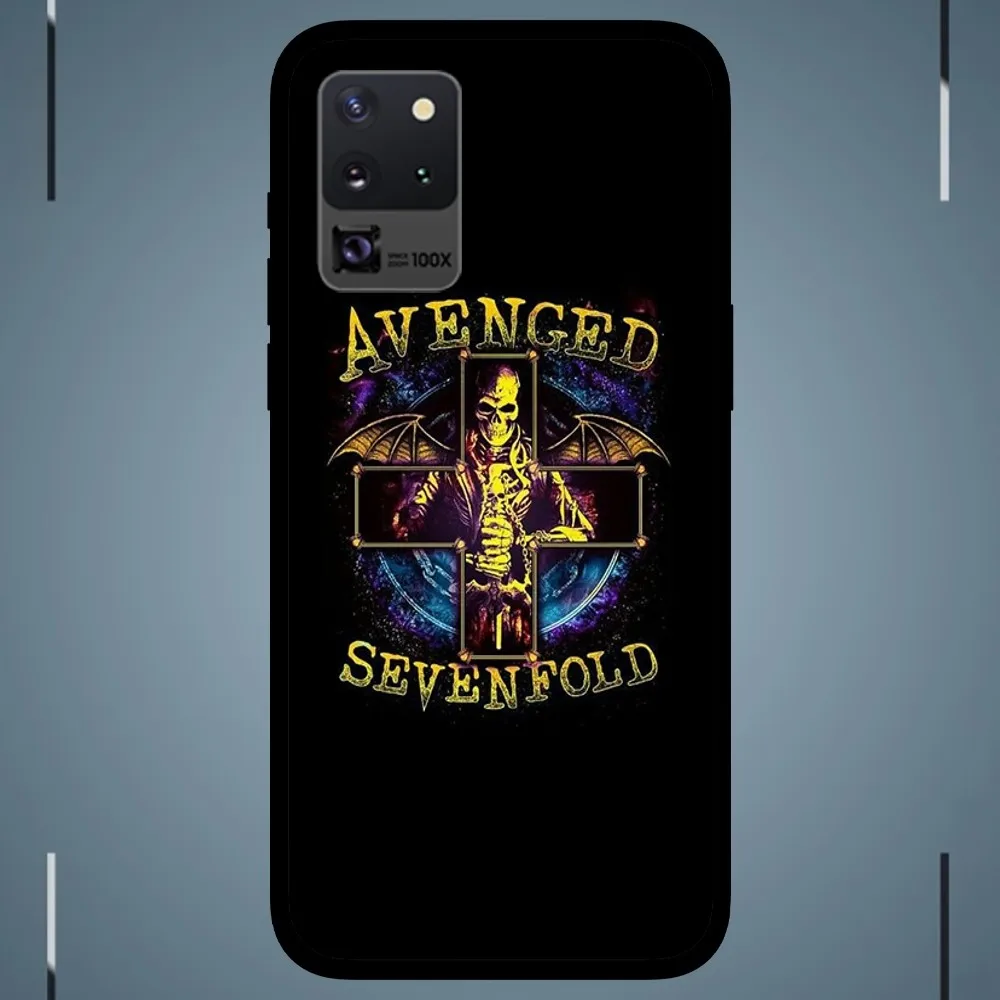 The Band Avenged Sevenfold Phone Case For Samsung Galaxy S24 S23 S22 S21 S20 FE Note 20 Ultra 5G Black Phone Case