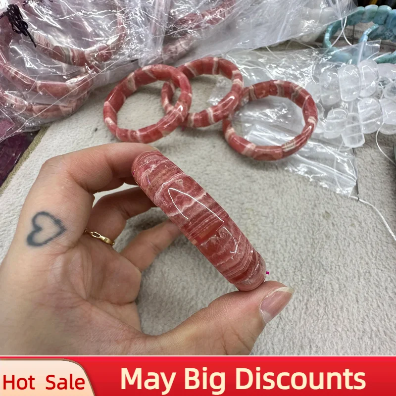 

AAAA Genuine Pink Argentina Natural Rhodochrosite Bracelet Gemstone For Jewelry Making DIY Free Shipping Item Wholesale Of Gifts