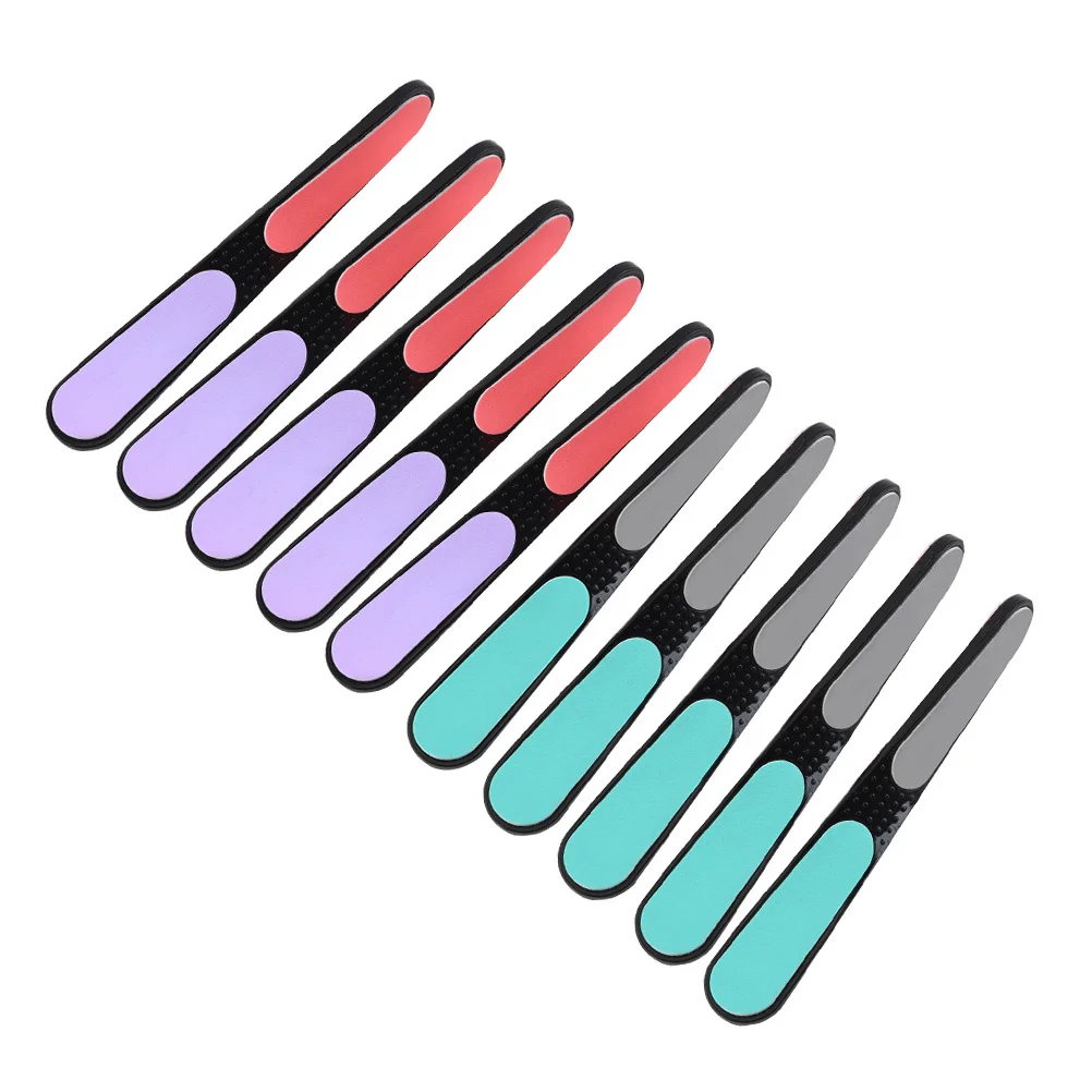 10 Pcs Buffers for Nails Files Disposable Sponge Manicure Wood Stylist Supplies Twisted Toenail Strips Gel Polish Tool