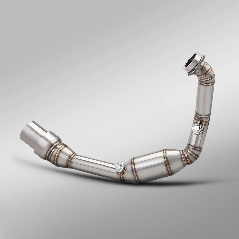 For DUKE 390 RC390 390ADV 2024 - 2026 Motorcycle Exhaust System Stainless Steel Front Pipe - view 4