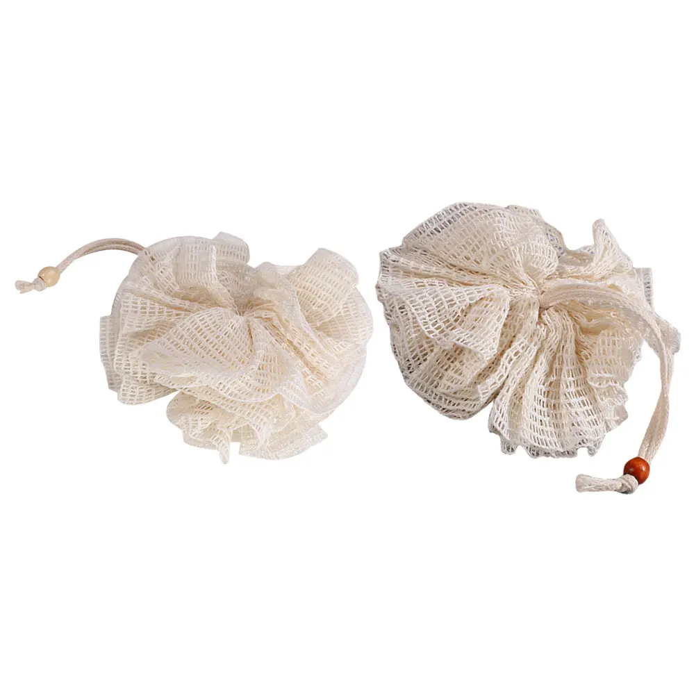 

2 pcs Bath Loofah Puff Mesh Sponge Soft Comfortable Foaming Body Scrubbing Shower Sponges Quick Dry Exfoliating for Men