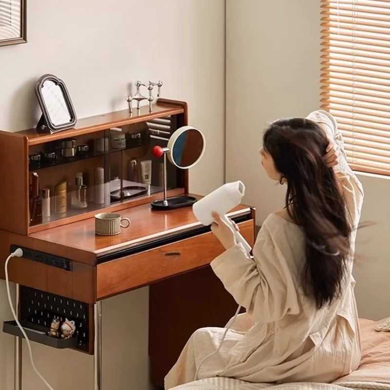 

Bedroom Mirror Dressing Table Desk Cabinet Modern Study Wood Organizer Dressing Table Computer Luxury Vestidores Home Furniture