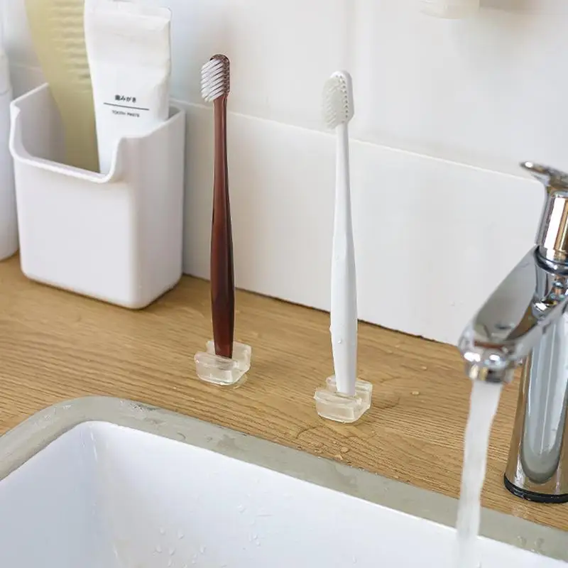 Toothbrush Holders Multi-function Hook Toothbrush Holder Waterproof Plug Holder Toothpaste Holder Single Toothbrush Hook