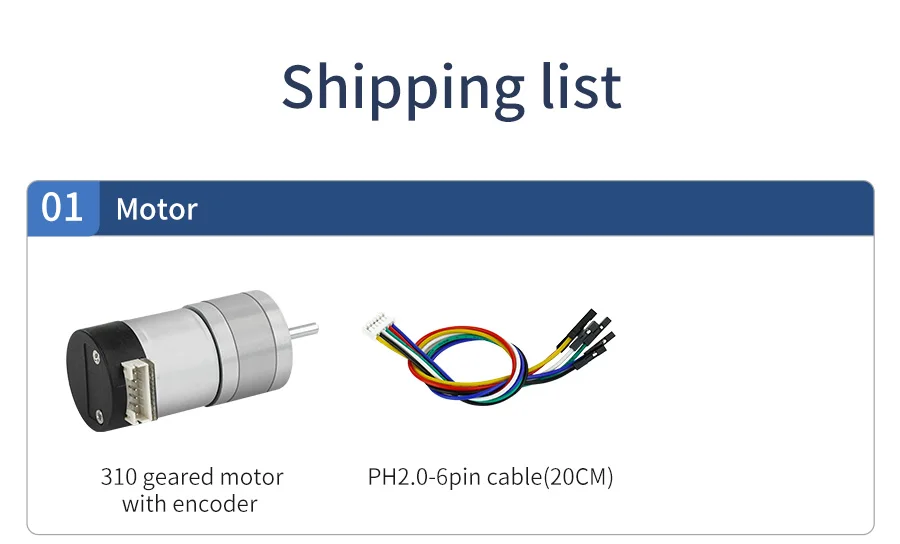 DIY DC-Motor mit Encoder zur Geschwindigkeitsmessung Metallgetriebe mit Hohem Drehmoment 310 Motor 450 U/min für Selbstbalancierende Autos und Robotik – Detail 4