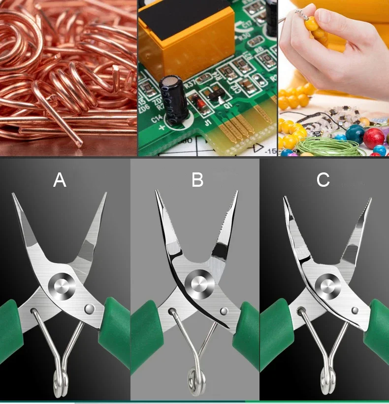LAOA Mini-Seitenschneider, 8,9 cm, Edelstahl, Spitzzange, kleines Schneiden, elektronische Schere, Diagonalzange, Drahtschneider – Detail 5