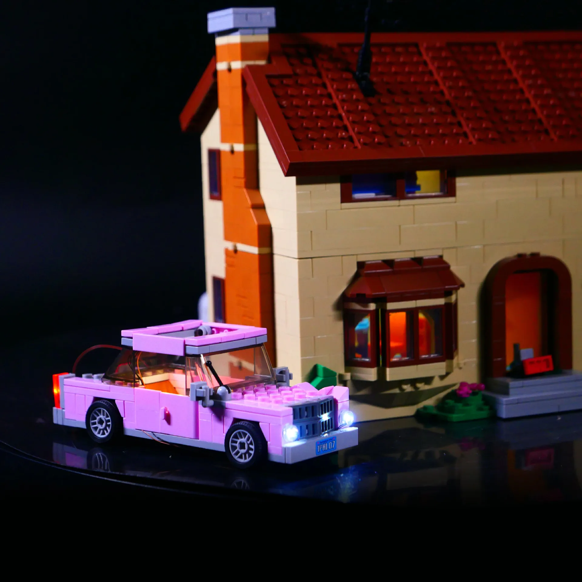 LED-Beleuchtungsset passend für LEGO The Simpsons ™   Haus 71006 Bausteine DIY Lampenspielzeug (Modellsteine nicht im Lieferumfang enthalten)