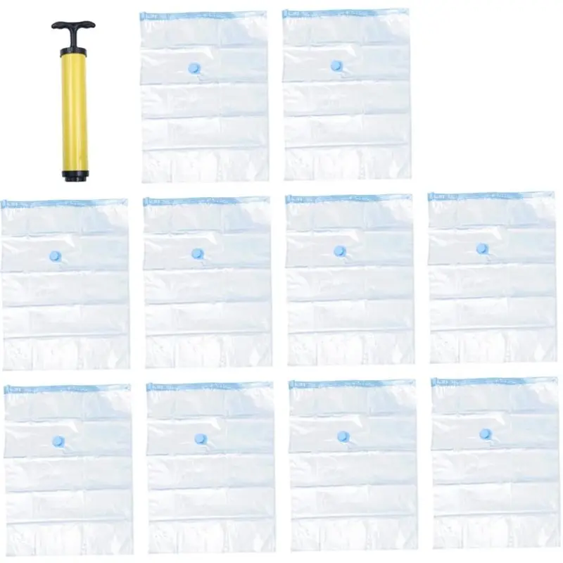 

【LAST CHANCE】Vacuum Compress Storage Bags(60X80cm) For Clothes& Bedding- Space-Saving Organizer With 10Pcs Included For Home Sav