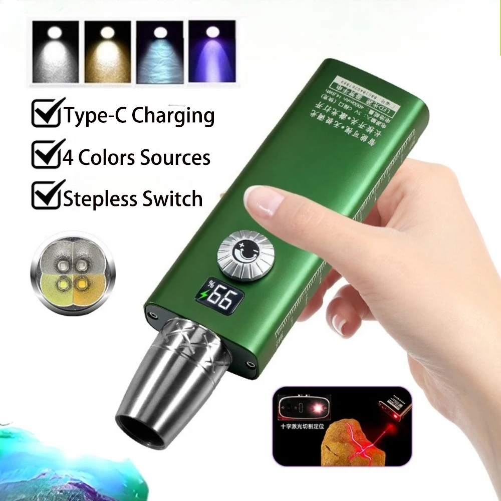 

Многофункциональный светодиодный фонарь 4-в-1 (белый/желтый, 365/395 нм) для обнаружения ювелирных изделий, нефрита, пятен от животных (кошек, собак), грибковых инфекций, руды, денег, скорпионов