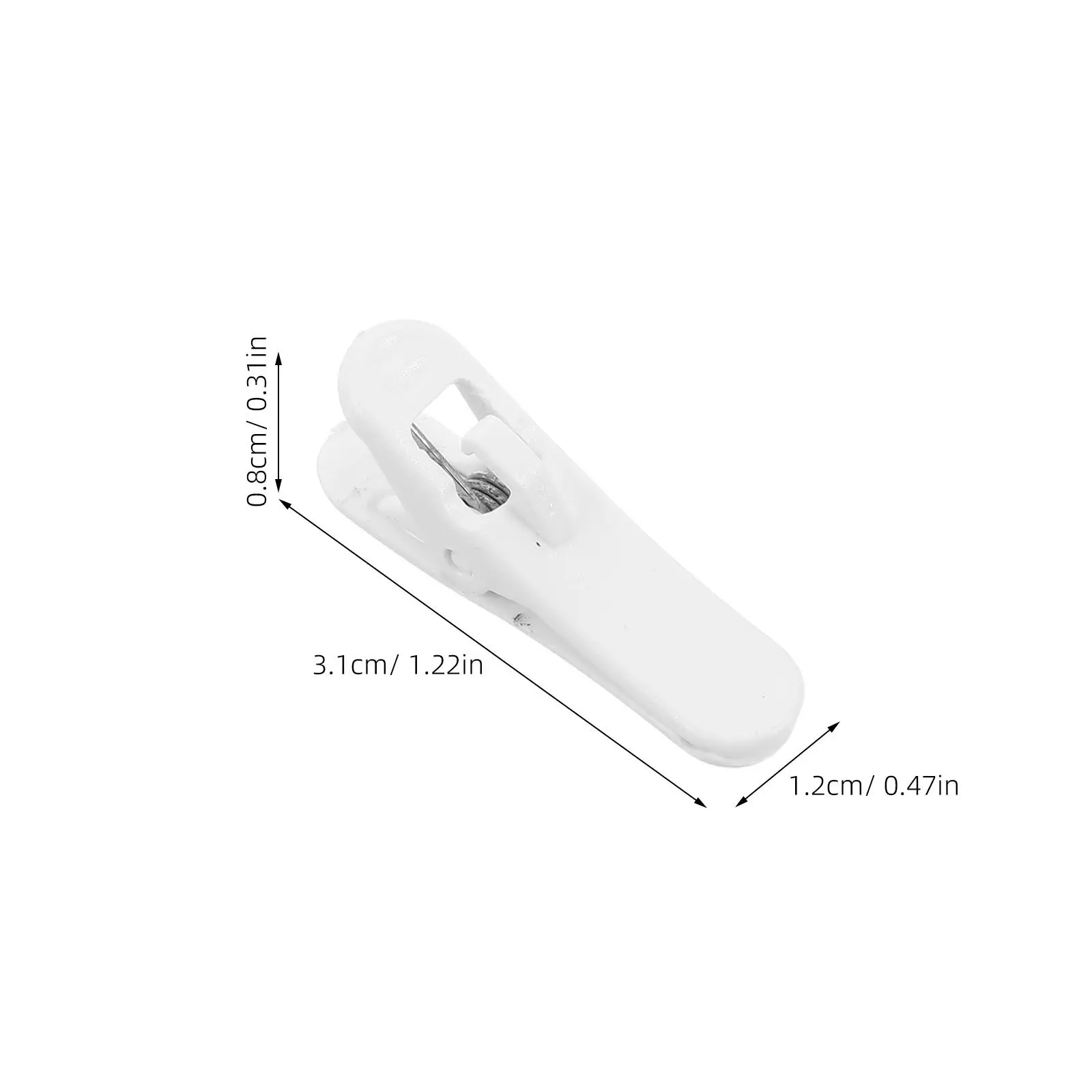 40pcs Headphone Clip Clamp Wire Organizer for Earphone Cable 2.0mm White Earbud Clips Secure Hold Easy Installation Compatible