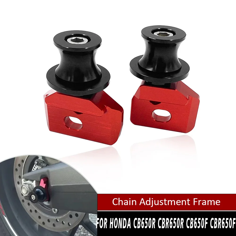 

Chain Adjustment Frame Swingarm Spools Slider Rear Fork Axle Stand For Honda CB650R CBR650R CB650F CBR650F 2019 2020 2021
