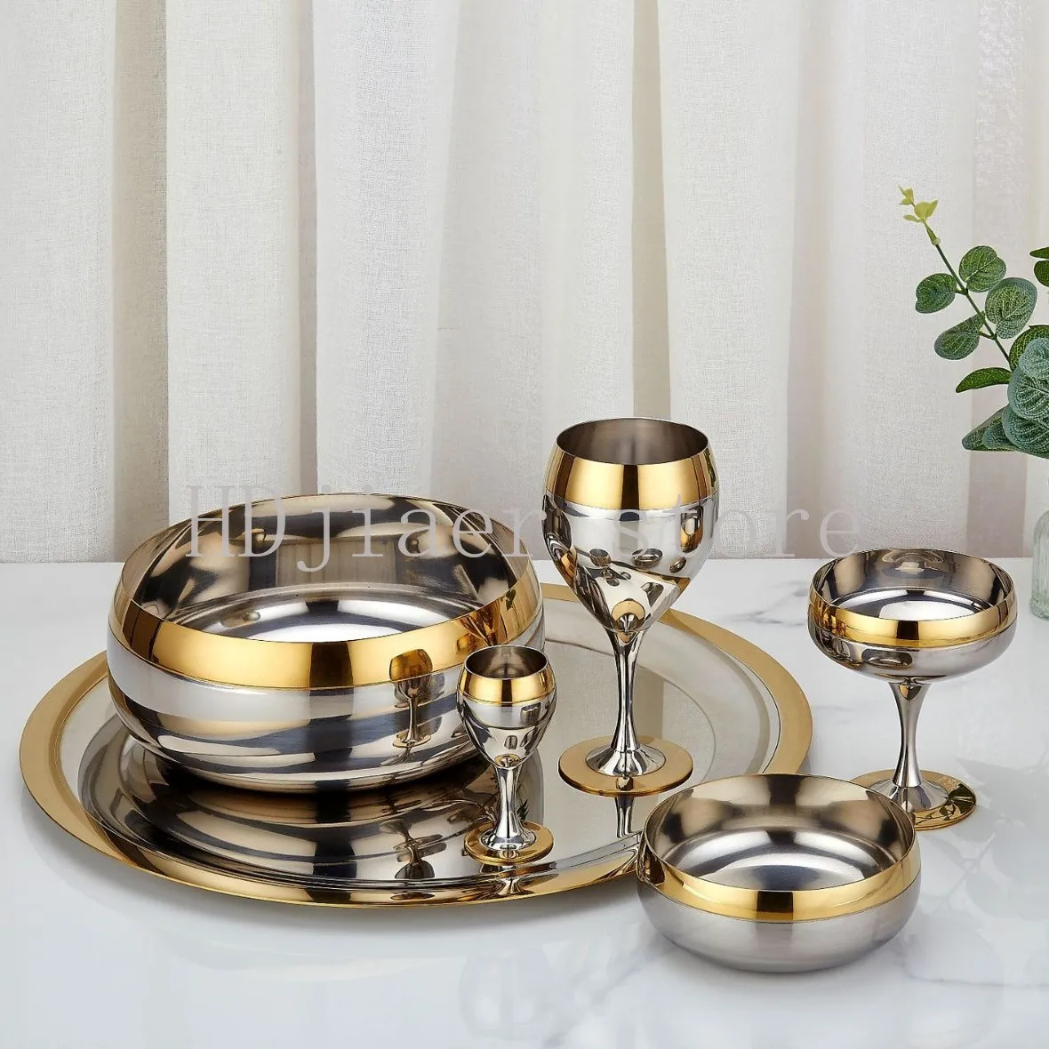 

304 stainless steel Phnom Penh bowl cup set, five-star hotel supplies, bar niche whiskey glass set
