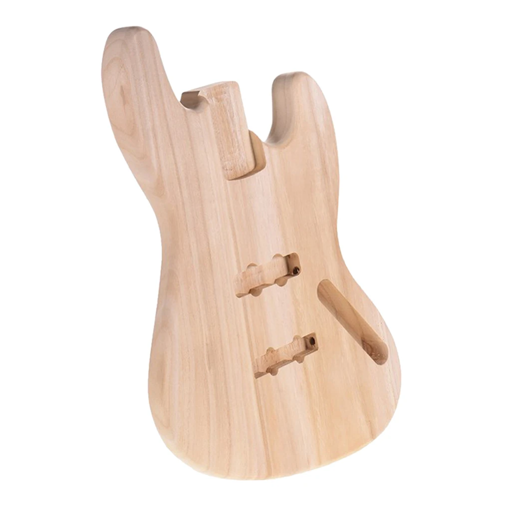 Unfinished Electric Bass Guitar Body, Bass Sycamore Wood Made Body for JB, Desirable Gift for Guitar Lovers