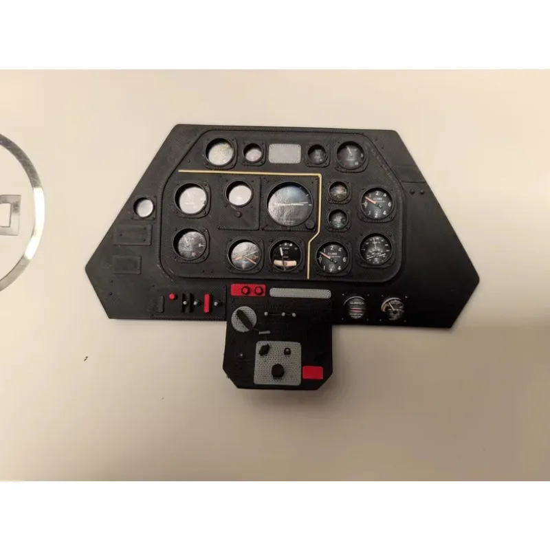 

Freewing Flightline 1600mm P-51 Mustang RC Fighter Cockpit Instrument Panel RC Aircraft Scale Upgrade 3D Printed Accessories