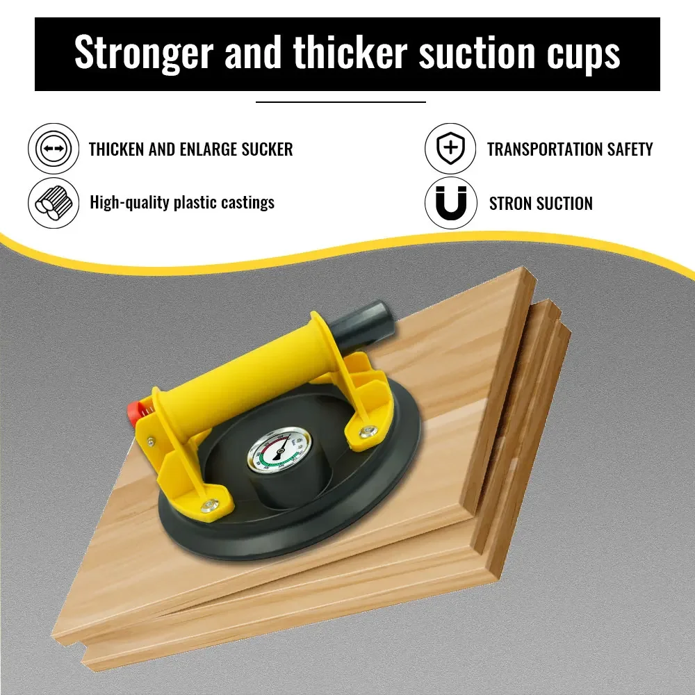 2 قطعة 8 بوصة شفط كأس رافع الثقيلة فراغ شفط الكؤوس 250 كجم الحمولة الزجاج شفط الكؤوس للبلاط المعدني السلس
