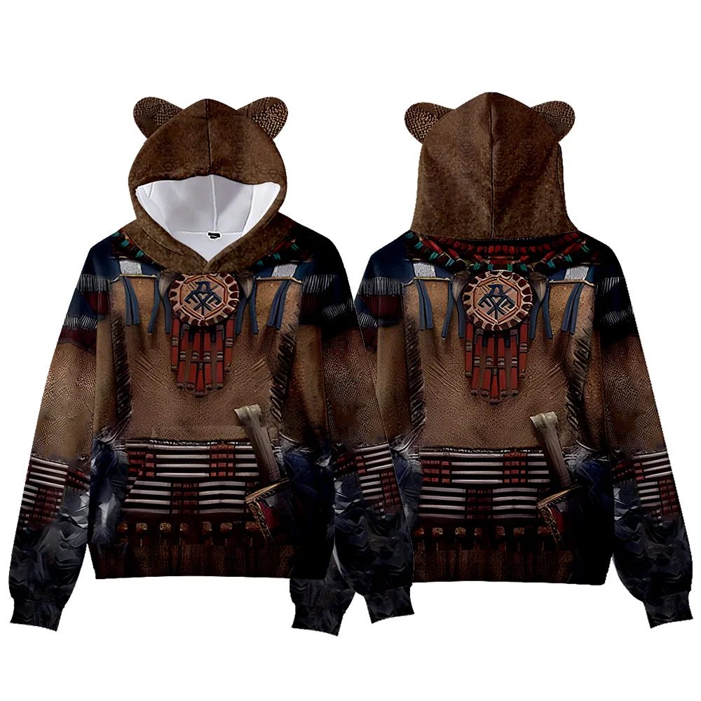 2023 New Hoodie Children Indians Pattern Hoodies Boy girls Cat Ears Pullovers Sweatshirt Teens Women Men Casual Sweatshirt