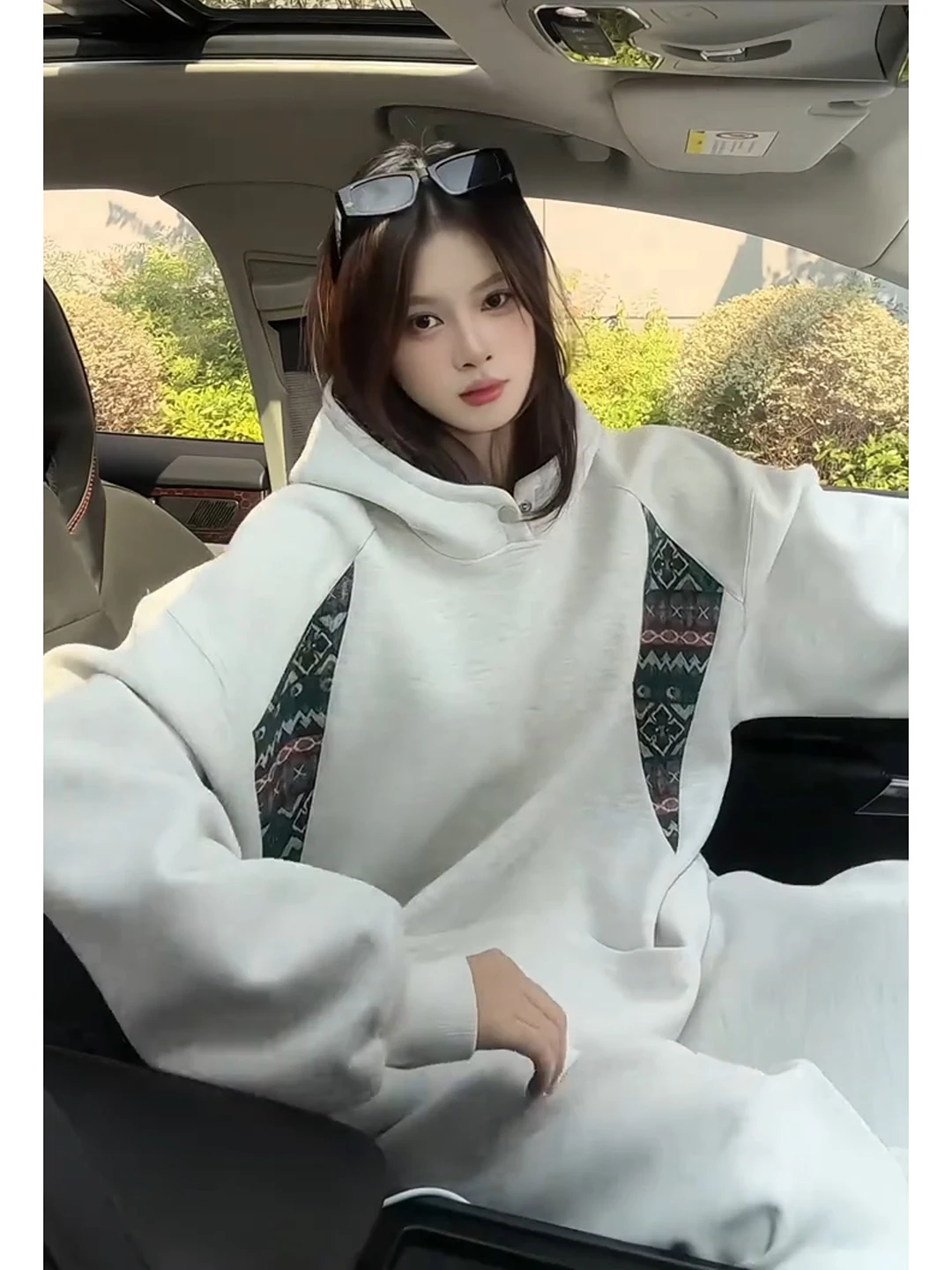 

Утепленная толстовка оверсайз с вышивкой, осенне-зимняя, теплая, свободного кроя, повседневная, в уличном стиле