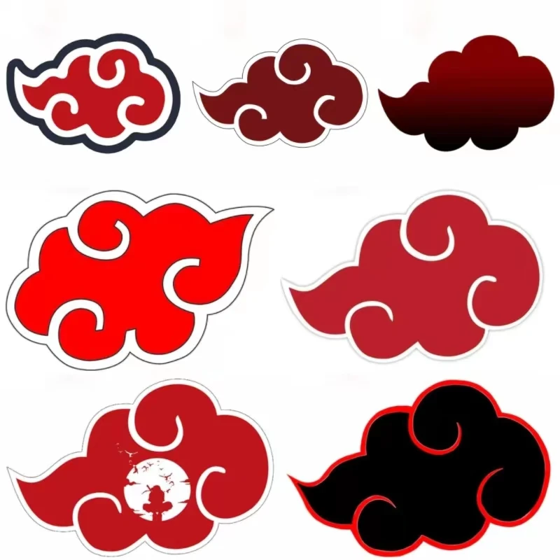 

Personality Ninja Akatsuki Fashion Personality Waterproof Vinyl Sticker Car Motorcycle Trolley Case Laptop Decal