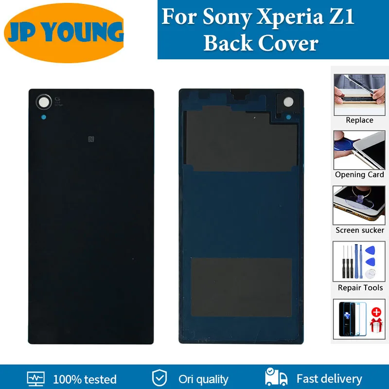 Original Back Cover For Sony Xperia Z1 Back Battery Cover C6903 C6902 C6906 SO-01F SOL23 Housing Case Rear Door Replacement