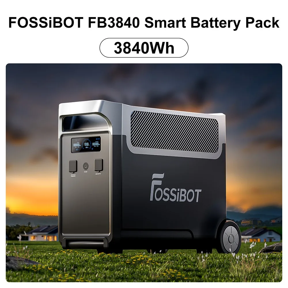 FOSSiBOT FB3840 3840Wh Expansion LiFePO4  Battery for F3600 Pro，Applicable FOR F3600 Pro ,Rapid and Convenient Power Delivery