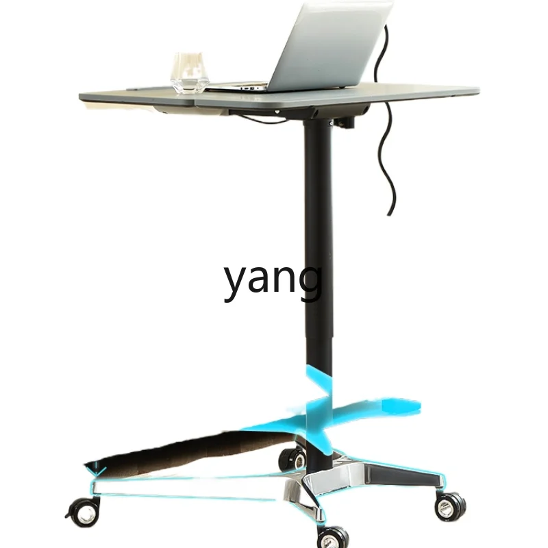 

Yjq Pneumatic Elevated Working Platform Movable Bedside Living Room Office Study Table Standing