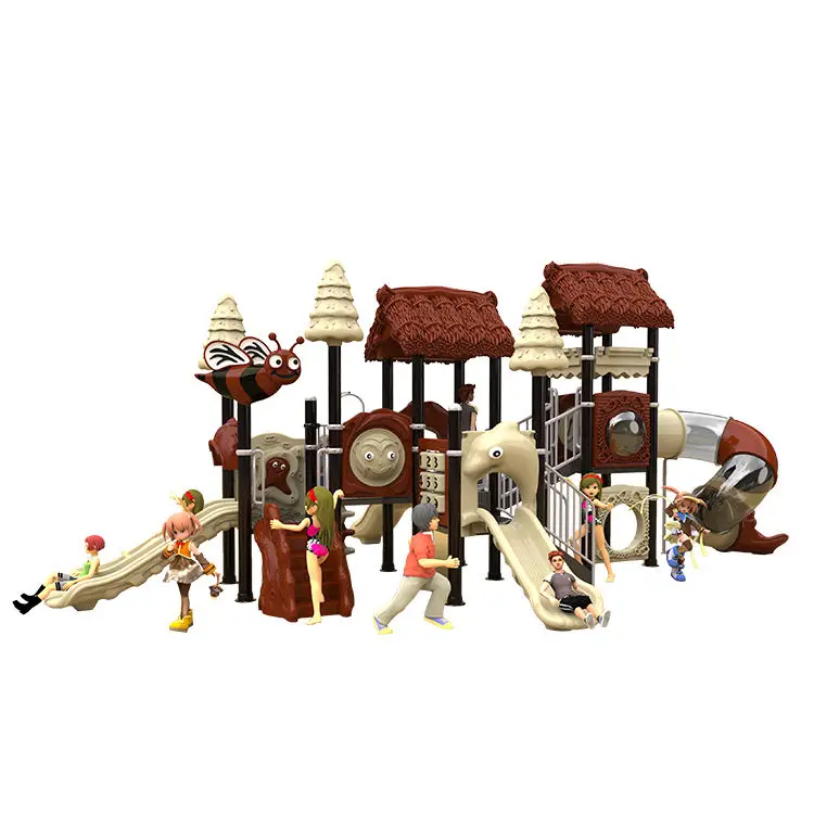 Simple Play Area Jungle Gym Plastic Slide Amusement Park Facilities Kids Equipment Outdoor Playground