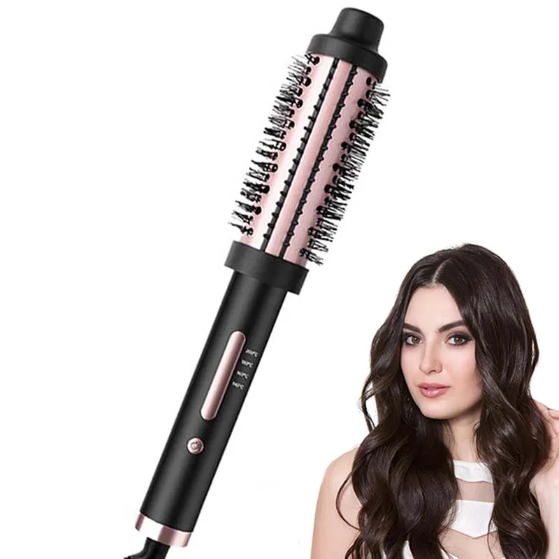 

Ceramic Coating Thermal Hair Curler Brush with Fast Heater Electric Display Styling Comb Household Application