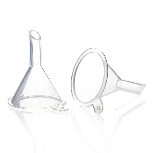 Imagen 2 del producto 10 unids/set Mini embudos transparentes embudos de subpaquete de cosméticos para botella difusora de Perfume embudos de aceite líquido herramientas de laboratorio de plástico