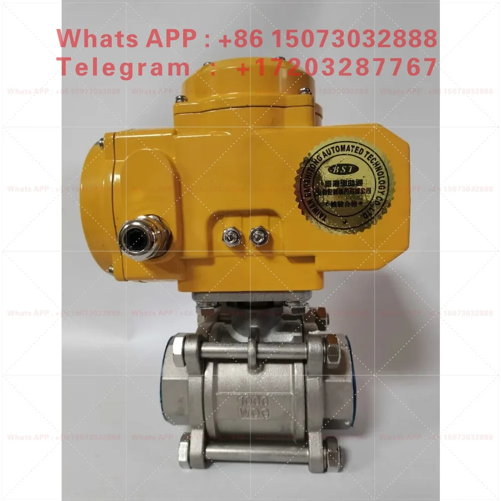 304 Stainless Steel Electric Thread 3‑Way Ball Valve Automatic Control Valve DN15 DN20 DN25