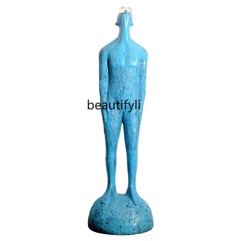 

Humanoid art sculpture Floor lamp Hotel gallery Lobby exhibition hall Large human statue ornament