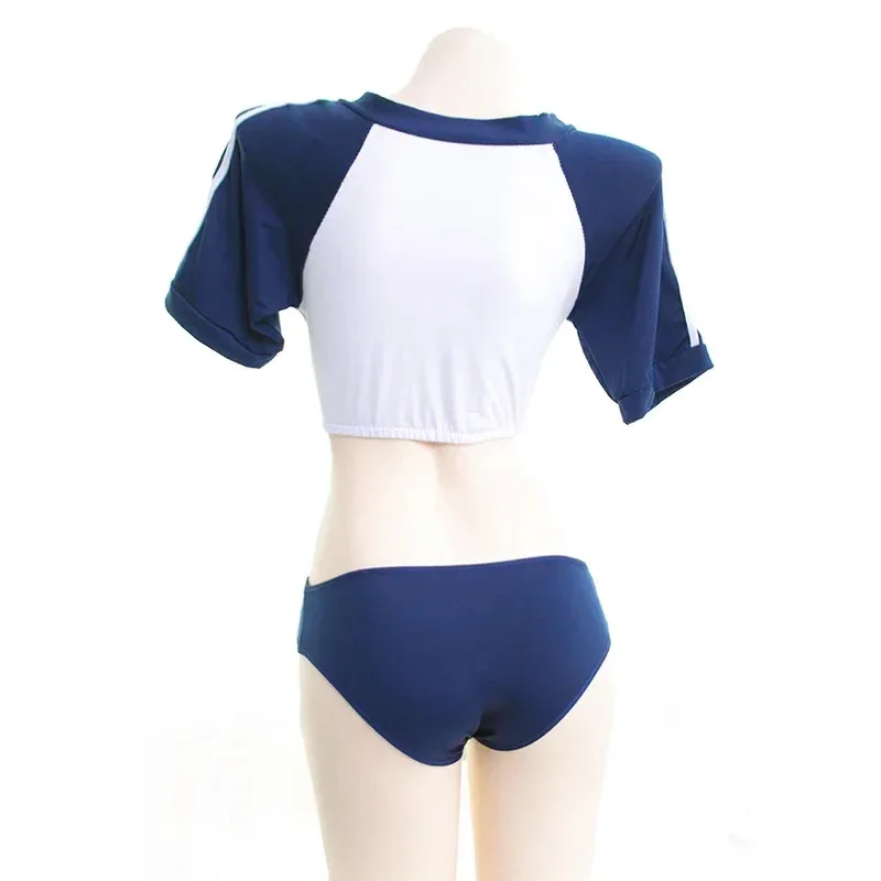 

CyUniforme из серии купальников японского аниме для студентов, костюм школьницы, пижама Sukumizu с нагрудником, нижнее белье